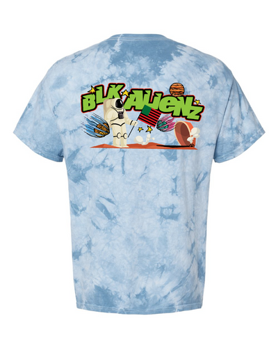 Blue Tie Dye Spaced Out Astronaut